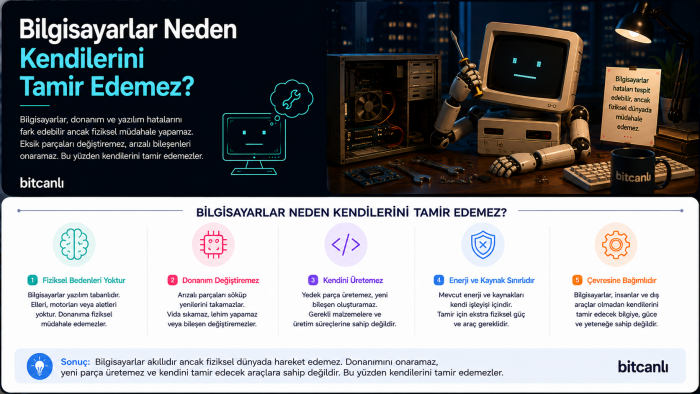 Bilgisayarlar Neden Kendilerini Tamir Edemez?